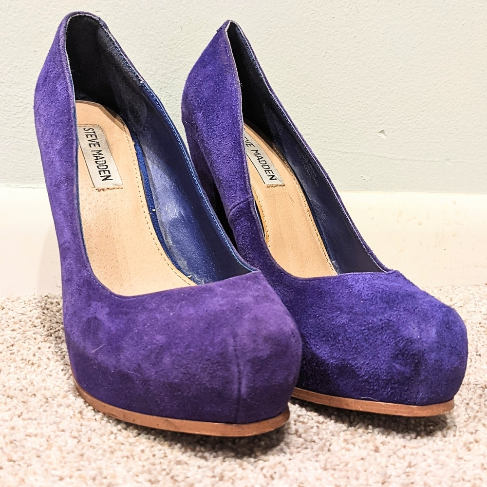 Suede Platform Pumps 💜 - Picture 2 of 5